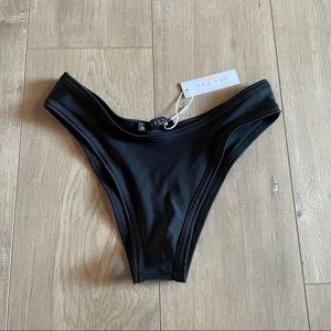 NWT Tea You $78 Highwaisted Black Bikini Bottoms
